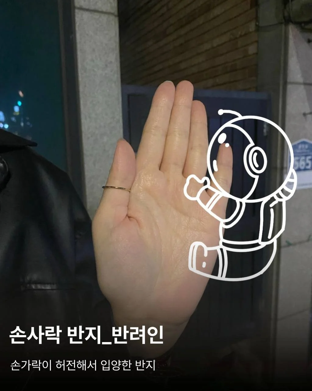 손가락이 허전해서 입양한 반지